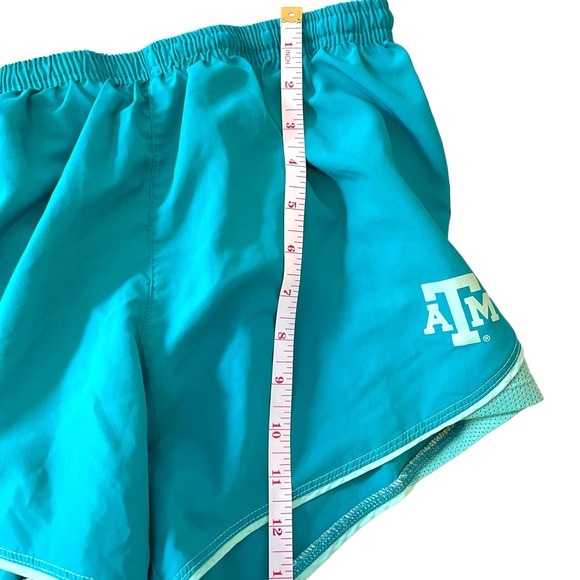 Texas A&M Workout Running Athletic Shorts Green Turquoise Size M for Women - Picture 8 of 8